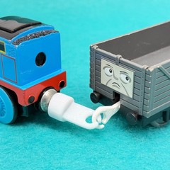 Connect Wooden Railway Trains to Trackmaster Trains Custom Magnetic Coupling