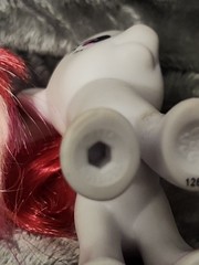 My Little Pony Friendship Is Magic Brushable Hair Plumsweet White Sundae READ