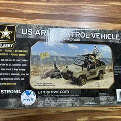 New Excite U.S. Army Military Jeep Patrol Vehicle Soldier Set