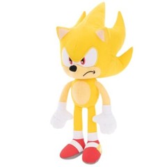 SUPER SONIC Plush Toy Sonic the Hedgehog Large 10 inch tall Official SEGA NWT