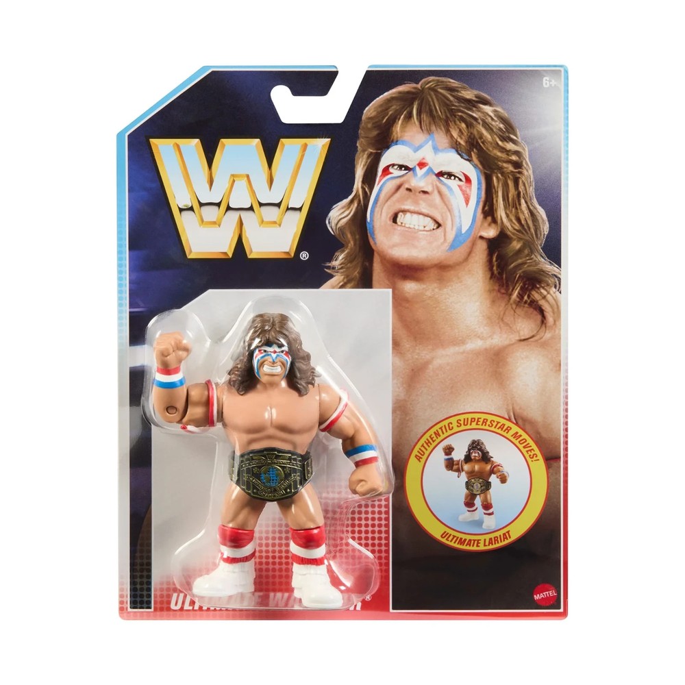 WWE WWF The Ultimate Warrior Mattel Retro Action Figure Factory Sealed Wrestling