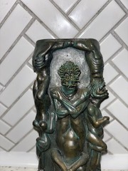 Hellraiser Pinhead Horror Wall Plaque Figure Gothic Decor Prop Green Patina