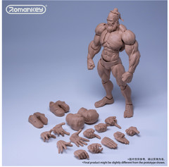 Romankey X COWL 1/12 UMS003 Yellow Flexible Muscular Male Action Figure Model