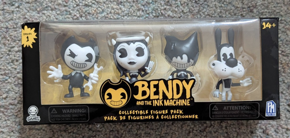 Bendy And The Ink Machine Collectible Figure Pack Phat Mojo New Sealed Series 1