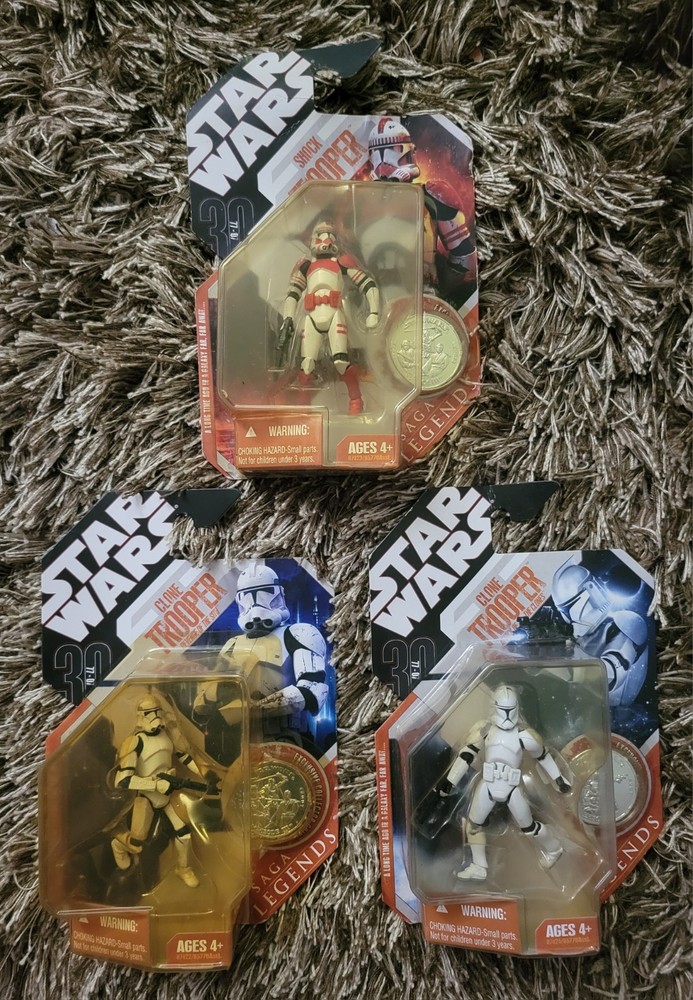 Star Wars 30th Anniversary Collection Shock Trooper & Two Clone Troopers
