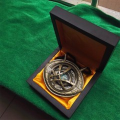 Movie Doctor Strange Eye of Agamotto 1:1 Metal Shine Pendant Action Figure Gift