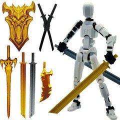 3D Printed 5.54-inch Multi-Jointed Action Figures Dummy13, Full Body Mechanical