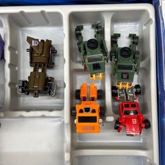 Vintage Transformers Collectors Case G1 Optimus Prime Skywarp Mini Vehicles Lot