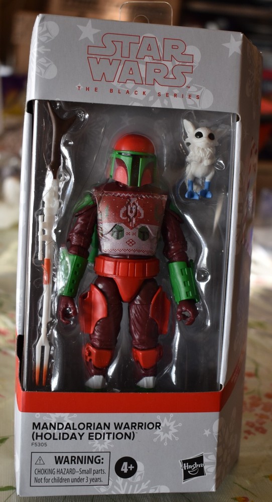 Star Wars Black Series Mandalorian WARRIOR (HOLIDAY EDITION) Figure NEW
