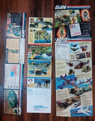 Vintage G.I. Joe yearly toy catalogs 1982-85 books and coloring book. Big lot