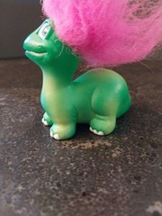 Lot Of 2-Land Of The Trolls-Troll O Saurus+Green Dinosaur