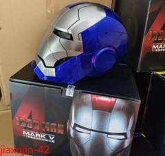 AUTOKING 1:1 Wearable JARVIS Voice Control Cosplay Iron Man MK5 Helmet Mask Gift