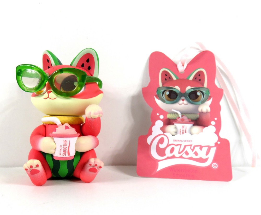 Moetch Cassy Cat Drink Series Mini Figure Watermelon Smoothie NEW