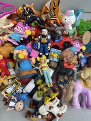 Mixed Toy Figures Lot 4 Lbs 14 Oz Barbie Little Tikes Animals Disney & More