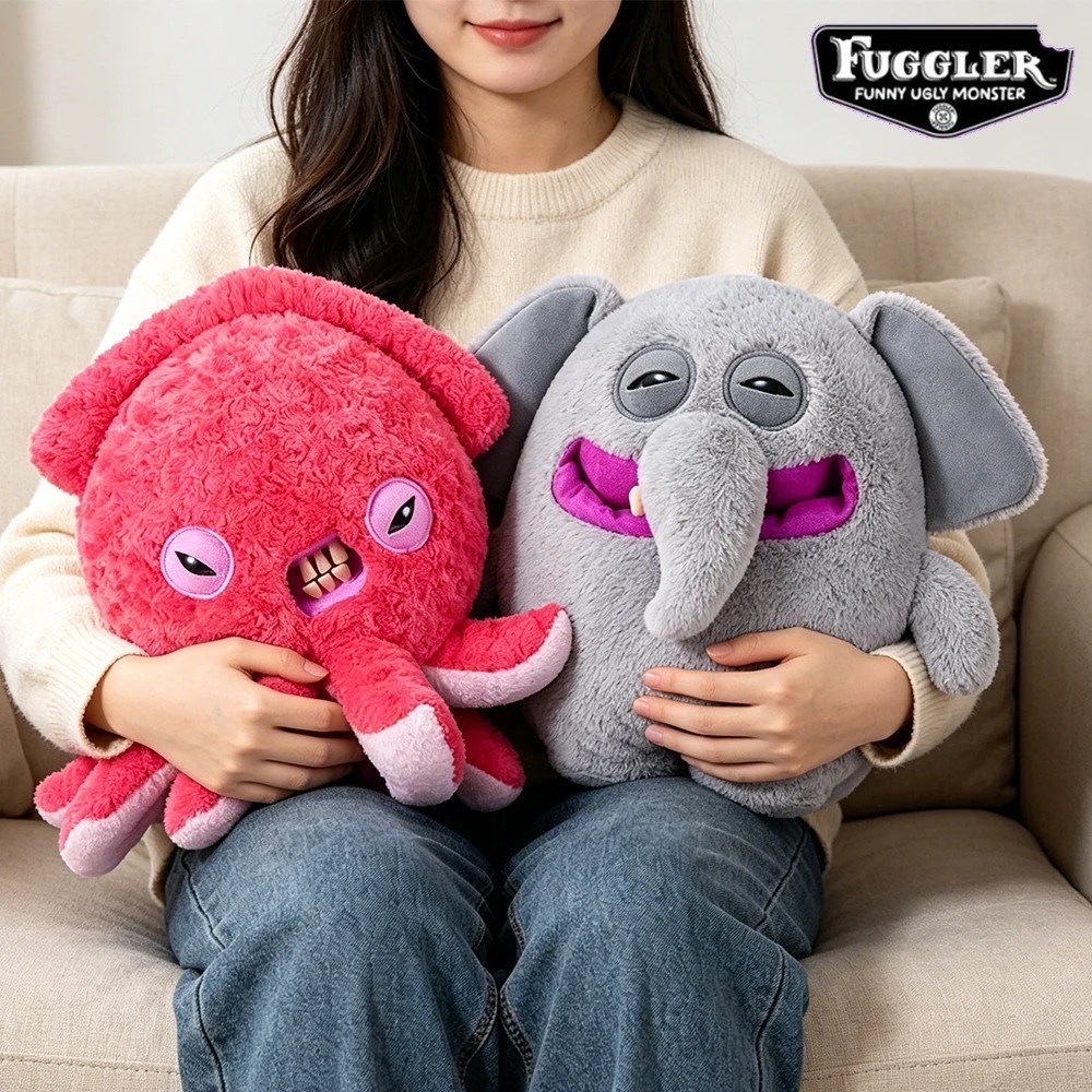 Original Fuggler CHUNKY FUGGS Stuffed Doll Plush ugly monster – Large size 40 cm