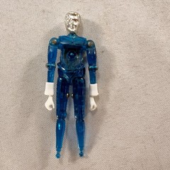 Blue Time Traveler Micronauts 1976 Mego Figure – Missing Chest Piece and Feet