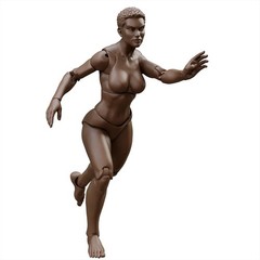 EPIC H.A.C.K.S. Blank Female COFFEE 6″ Scale Premium Action Figure