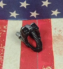 GI Joe (2000s) 1/2″ inch Military SCUBA Helmet in black with silver