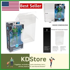 10-Pack Clear Action Figure Protector Cases for 7″ DC Multiverse Displays