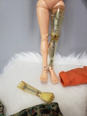 READ 1964 GI JOE MIKE POWERS ATOMIC MAN Action Figure Jumpsuit Camouflage Poncho