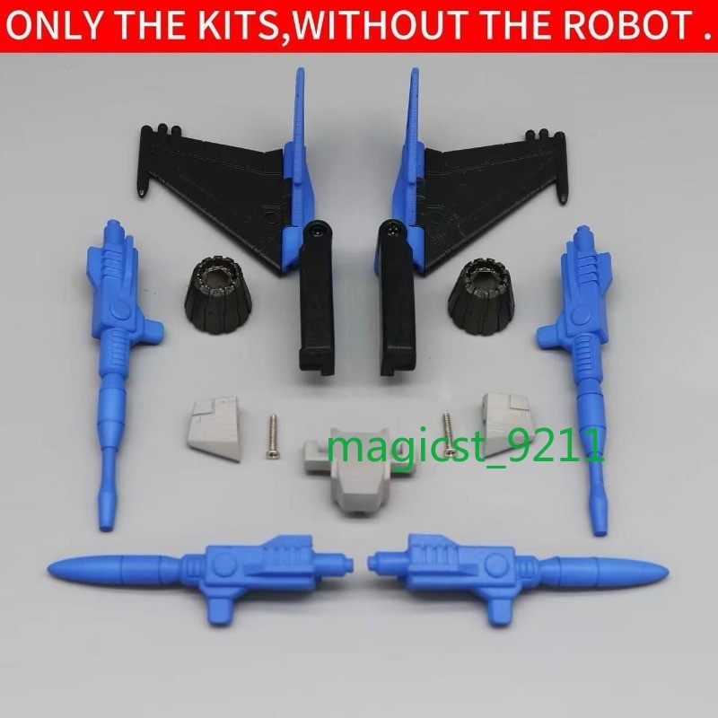 3D Print Wings Skirt Neon Ray Weapon Upgrade Kit for SS86 Thundercracker Figure