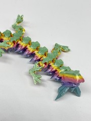 3D Printed Rainbow Dragon With Egg