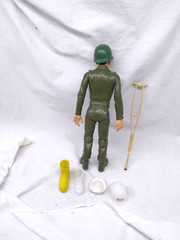 1965 Louis Marx Toys Soldier Moving Arms Legs Hats Boots Accessories Vintage