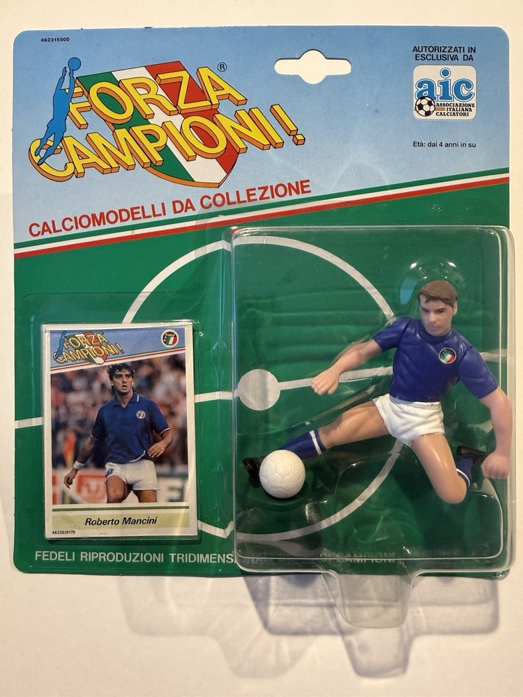 💥⚽️ 1989 ROBERTO MANCINI Forza Campioni! Italy, Kenner Starting Lineup ⚽️💥