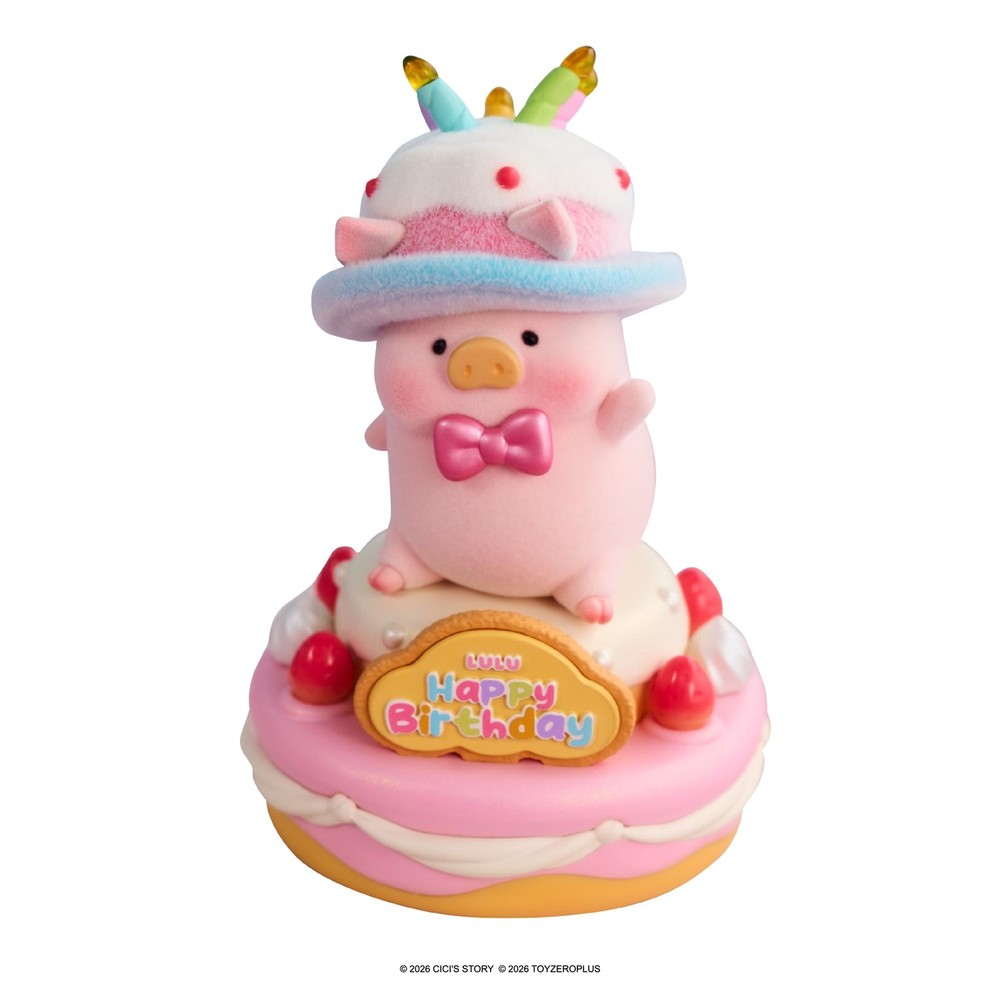 TOP LuLu the Piggy Figures 5th Anniversary Birthday Cake Premium Set Cute