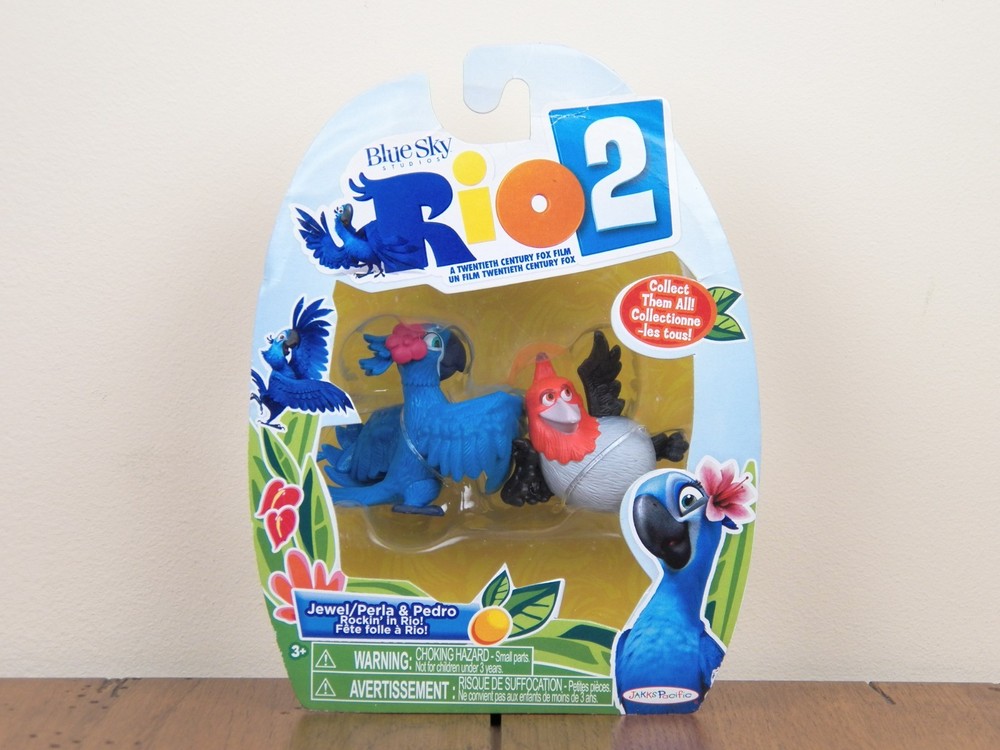 Rio 2 2-Pack Jewel & Pedro 2″ Action Figure Doll Blue Bird Toy **BRAND NEW**