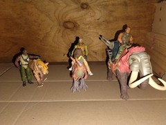 Lanard The Corps Animal Battle Lot Mammoth Tiger Bird 3 Figures Vintage