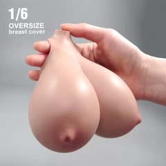1:6 Female Bust Cover Suntan Super Large Breast Model For 12” TBL Figure Doll