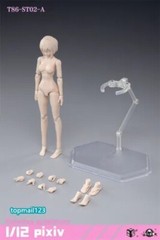 86TOYS 1/12 T86-ST Flexible 6″ Slim Female Joint Action Figure Head &Body Model