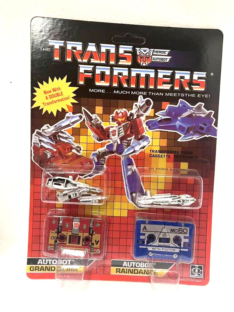 Transform G1 Autobots cassettes Grand Slam Raindance reissue brand new MISB