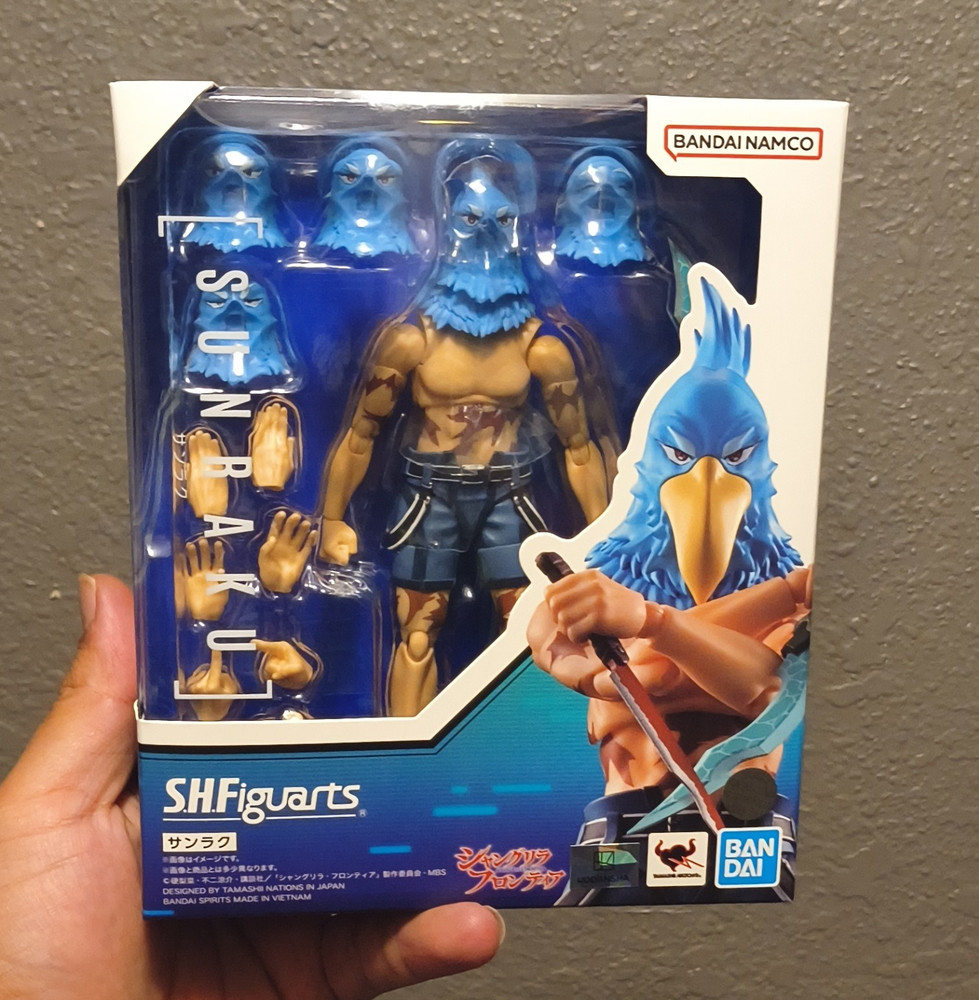 S.H.Figuarts Sunraku Action Figure Boxed w/ Sword Alt Hands & Head
