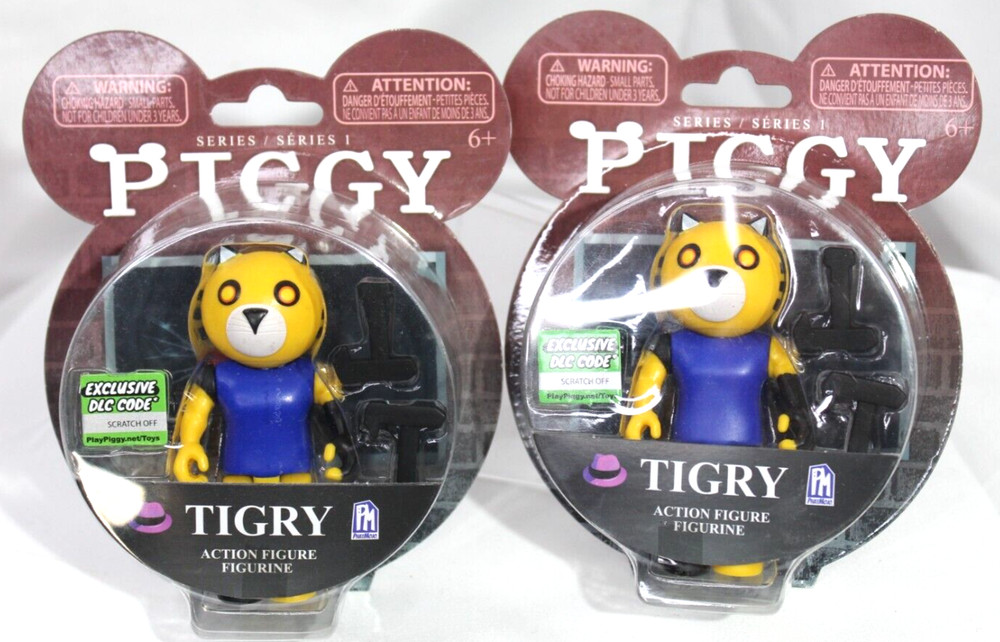 Roblox Piggy Tigry Figure Lot of 2 with Exclusive Download Collectible NEW NIB