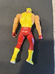 Vintage WCW 1999 Marvel Road Rebels Hulk Hogan Played Loose Figure W Trash Can