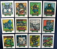 Vtg 1991 TMNT Movie Lenticular Flicker Card Set 100% Complete & Clean Lot!