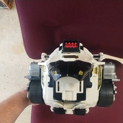 Power Rangers In Space Silver Titanus Carrier Zord with Damaged Box (As-Is)