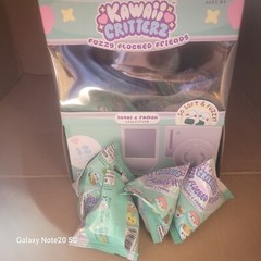 One Case Of 24 Pieces Kawaii Critterz Flocked Sushi & Ramen Collection Blind Bag