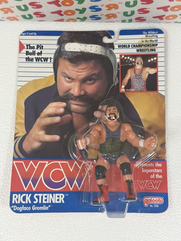 WCW Galoob MOC Rick Steiner Excellent! Vintage WWF WWE LJN Hasbro 1990