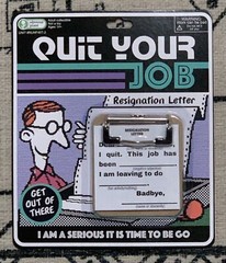 Obvious Plant Quit Your Job Resignation Letter Internet Meme Gag Gift Art Toy