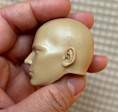 1/6 Unpainted Bald Male Head Sculpt For 12″ Hot Toy PHICEN Figure Custom Kitbash