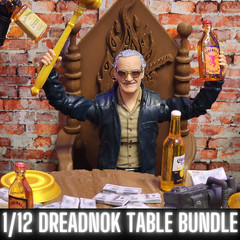 DREADNOK TABLE BUNDLE, For 1/12 Scale Figures, Zartan Throne, Gi Joe Classified