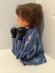 Vintage 1980s Rocky Balboa Hand Puppet Boxing Figure Sylvester Stallone Works