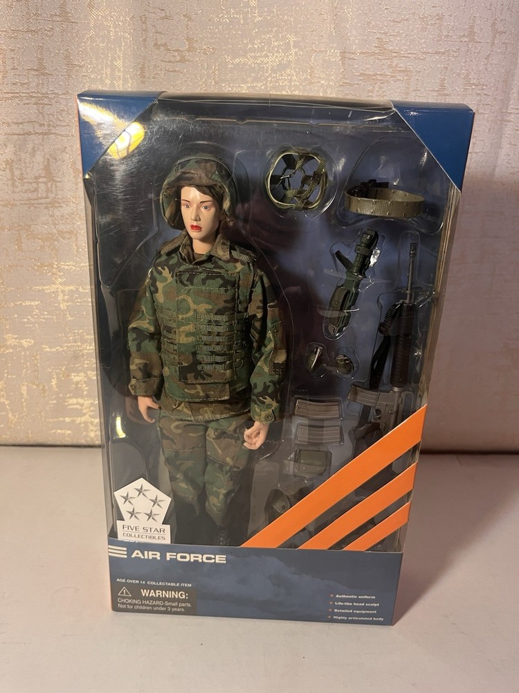 5 Star Collectibles Woman/Female USAF Air Force Doll Action Figure