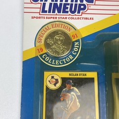 1991 Starting Lineup Nolan Ryan Special Edition Coin Card Texas Rangers MLB