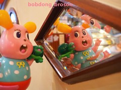 TWO TWO Land Rabbit &Turtle Son VINYL H15cm /3cm Sofubi Figure