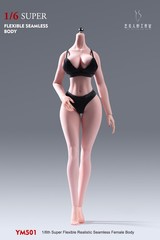 US YM501 1/6 Pale Seamless Body Big Breast Slender Waist Details Female Figure
