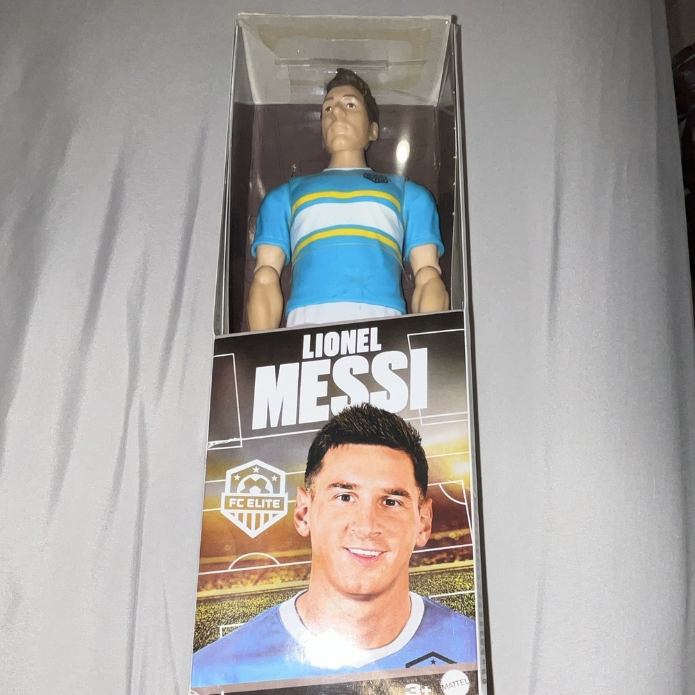 Unopened Mattel FC Elite Lionel Messi Soccer Action Figure 3+ Blue/White